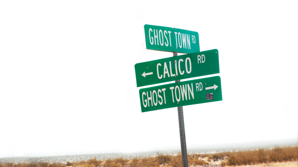 Ghost Town signs