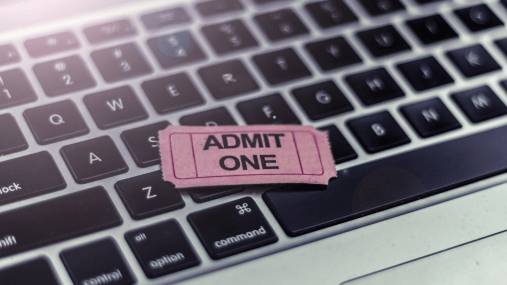 photo of genetic ticket on laptop keyboard